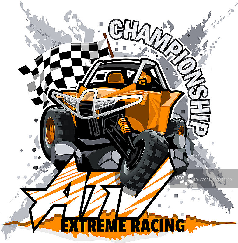 越野全地形车logo极限锦标赛图片素材