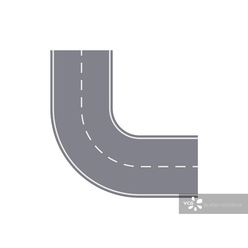 道路转弯隔离街道地图图片素材