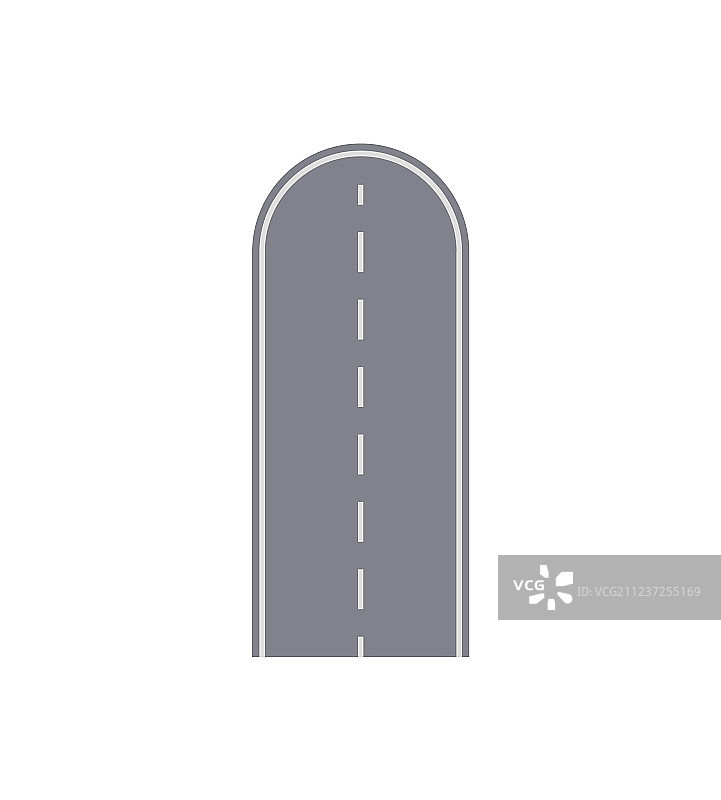 孤立死胡同街道地图片段图片素材