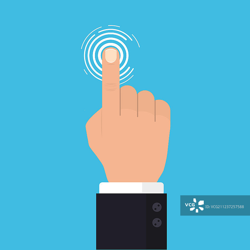 手指触摸屏幕按钮图片素材