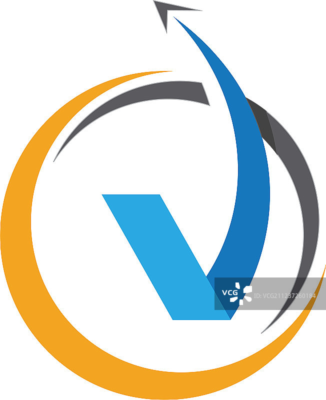 V字标志模板图片素材