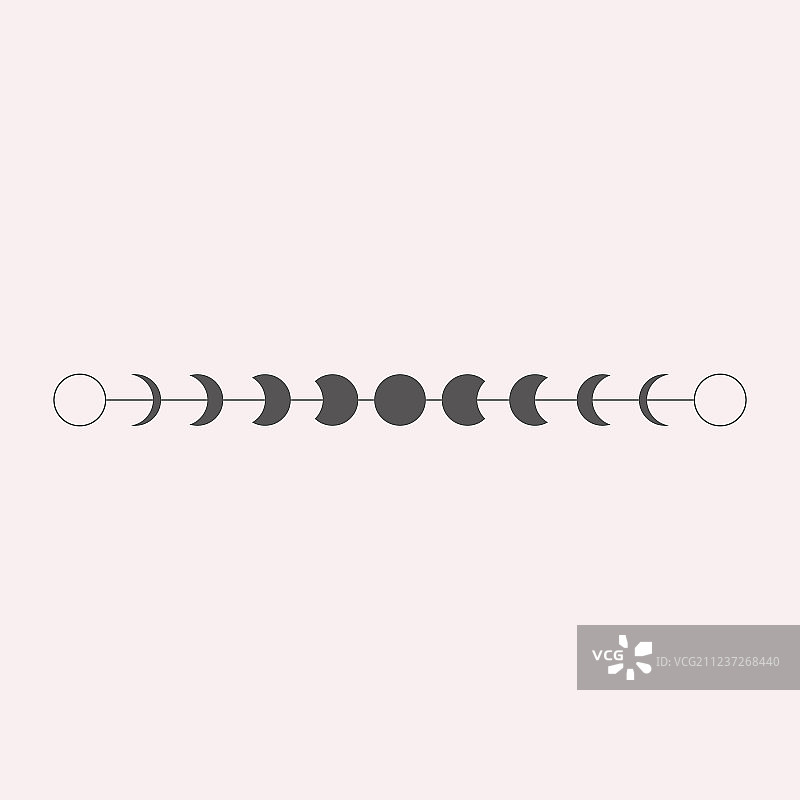 月相图标边框图片素材