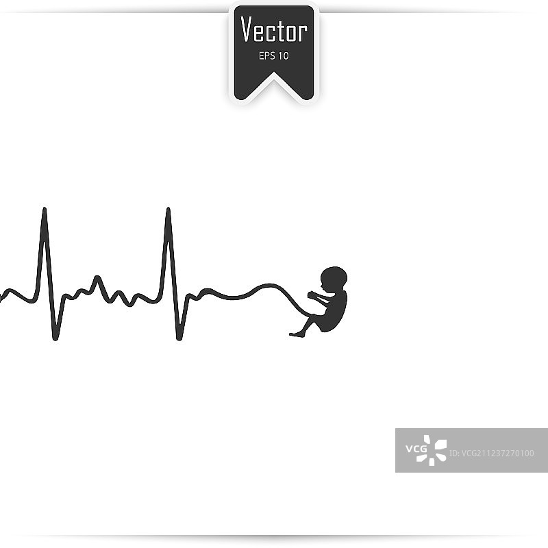 婴儿怀孕胚胎阶段图标图片素材