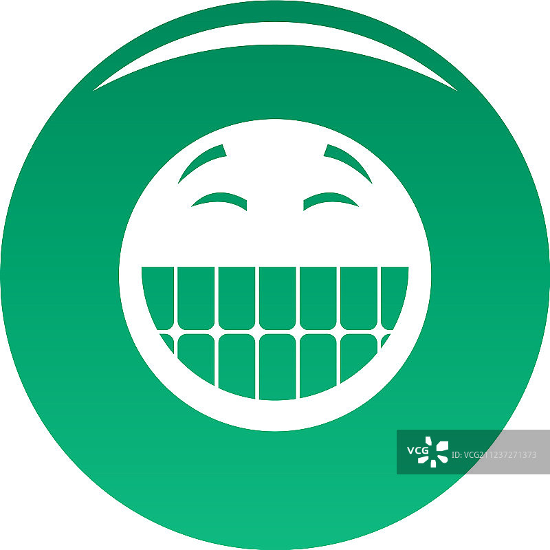 绿色微笑图标图片素材