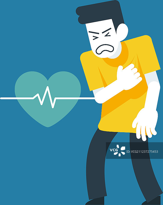 他突发心脏病图片素材