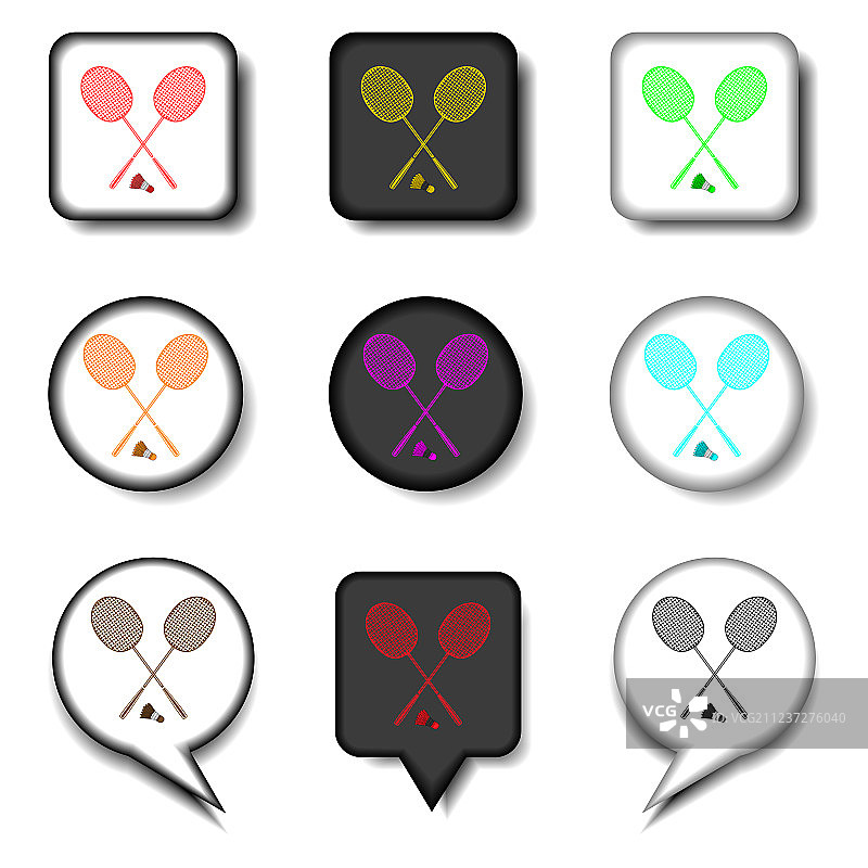 羽毛球拍符号标志图标图片素材