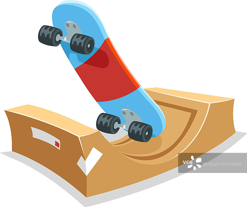 滑板半管坡道场地滑板公园运动图片素材