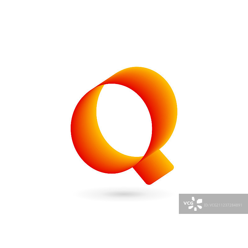 字母Q标志图标设计模板元素图片素材