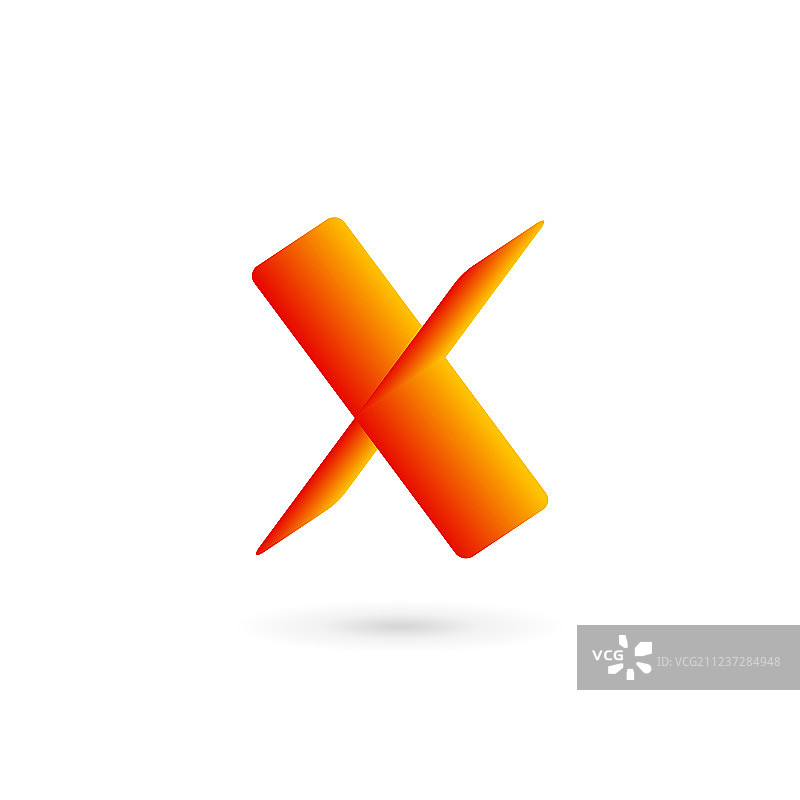 字母X数字10标志图标设计模板图片素材