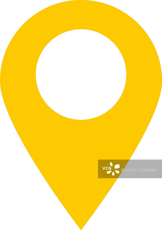 白色背景上的位置图钉图标图片素材