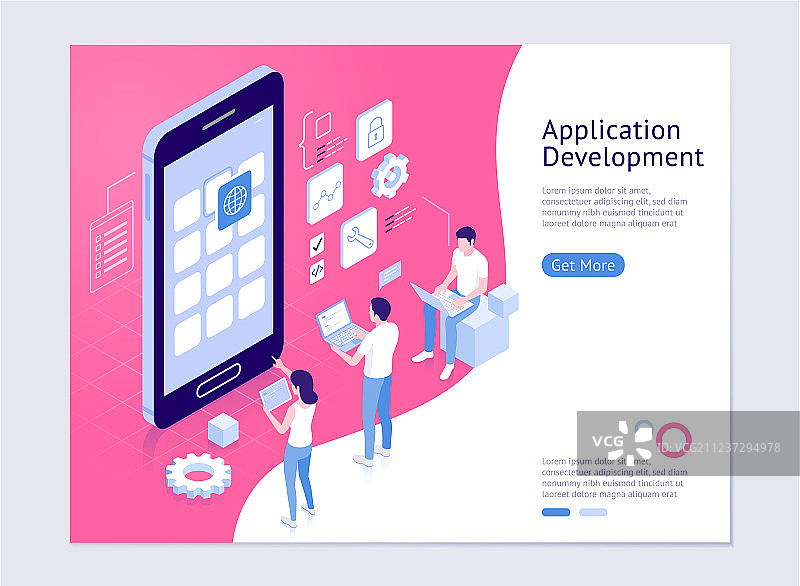 应用程序开发2.5D插画图片素材