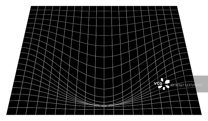 透视弯曲网格3D凸面网图片素材