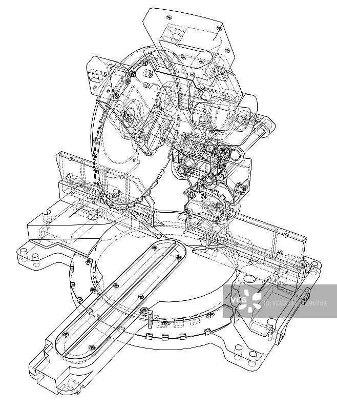 斜切锯片概念图片素材