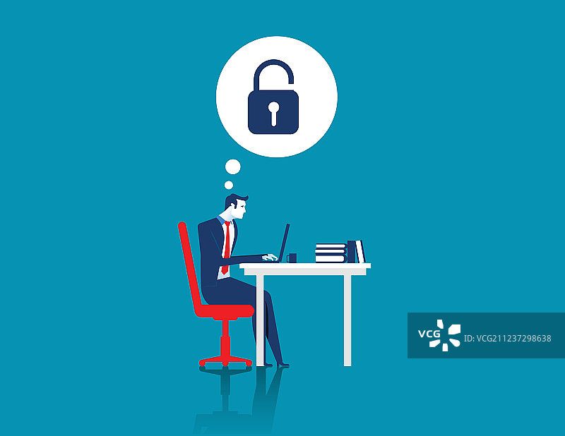 商人入侵笔记本电脑图片素材