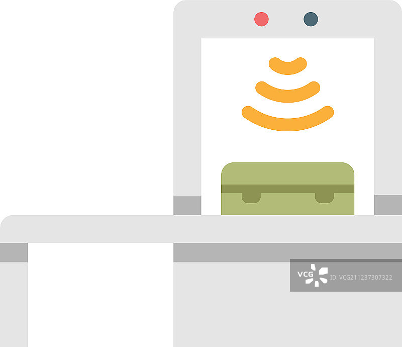 X光机（扁平风格）图片素材