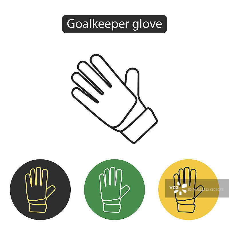 足球守门员手套图片素材