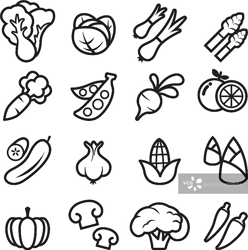 蔬菜图标图片素材