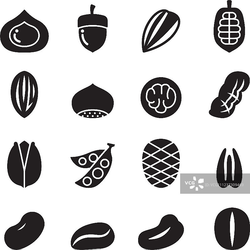 坚果图标合集图片素材