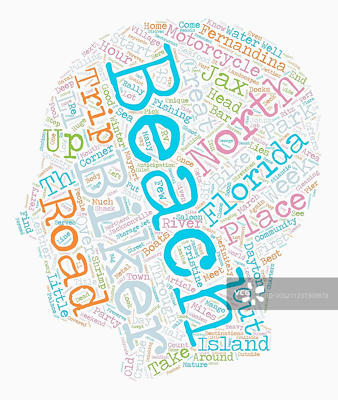 佛罗里达州北部杰克斯海滩摩托车之旅图片素材