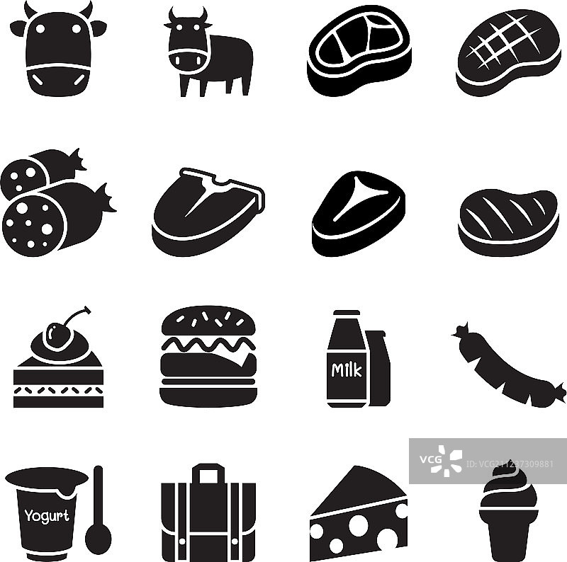 牛的图标图片素材