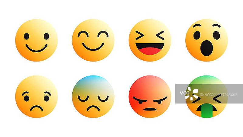 3D现代表情符号图标合集图片素材