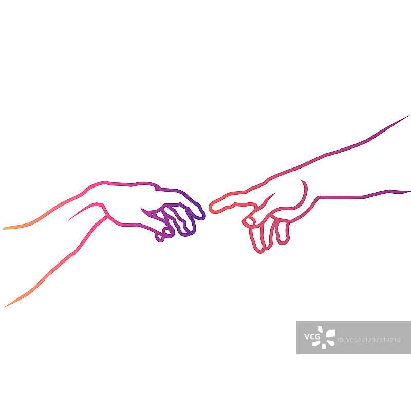 亚当的创造图片素材