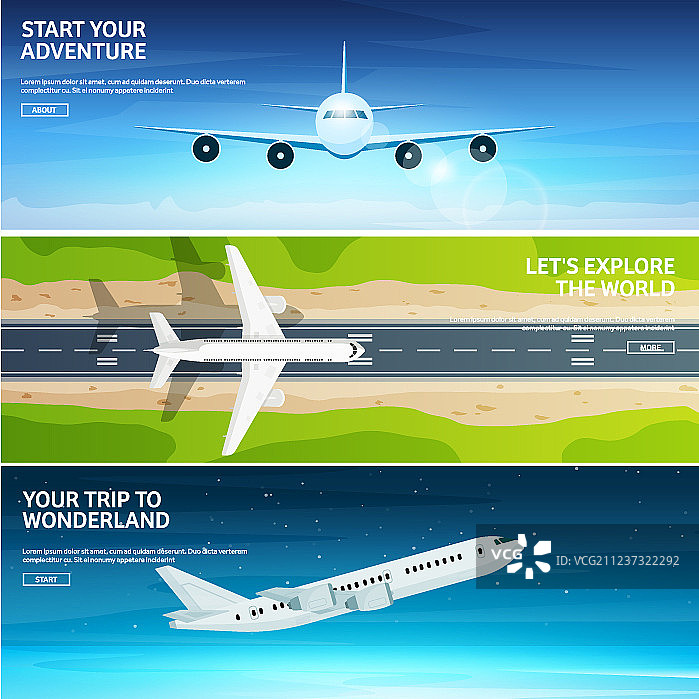 飞机旅行和旅游航空图片素材