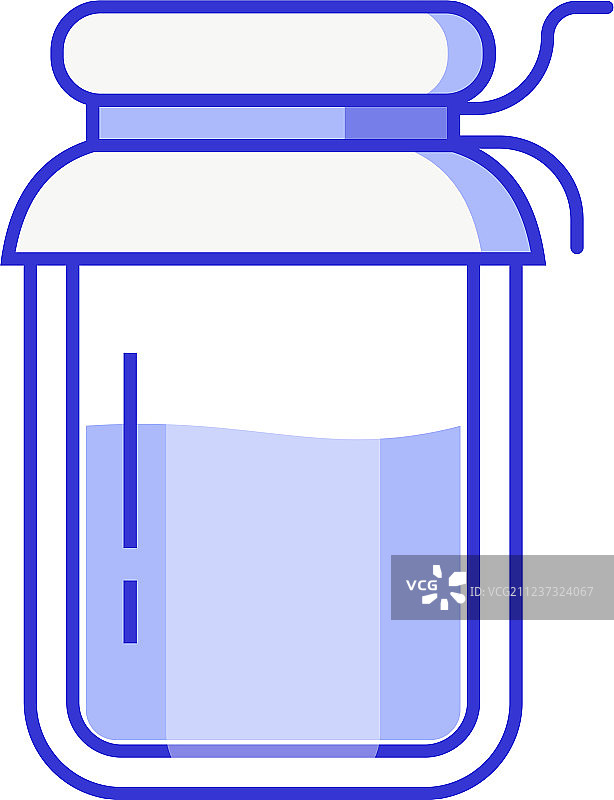 玻璃果酱或蜂蜜罐图标图片素材
