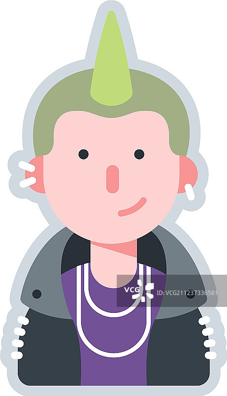 朋克风头像图片素材