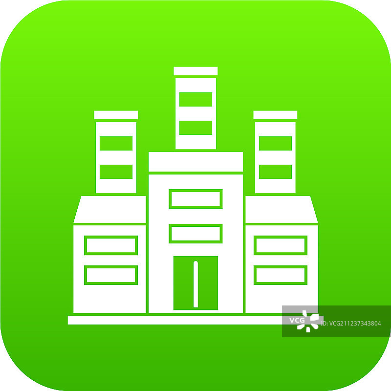 绿色数字炼油厂图标图片素材