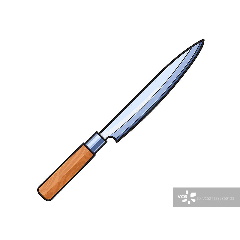 牛排刀扁平卡通素描图片素材