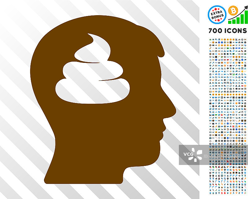 头部扁平图标赠品图片素材