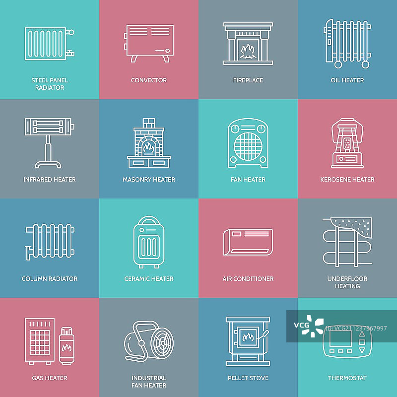 带控制面板的油汀式取暖器图片素材