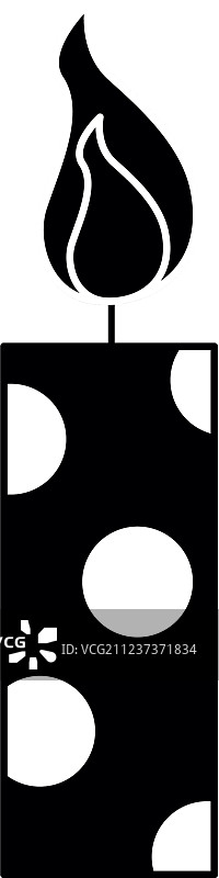 圣诞蜡烛装饰图标图片素材