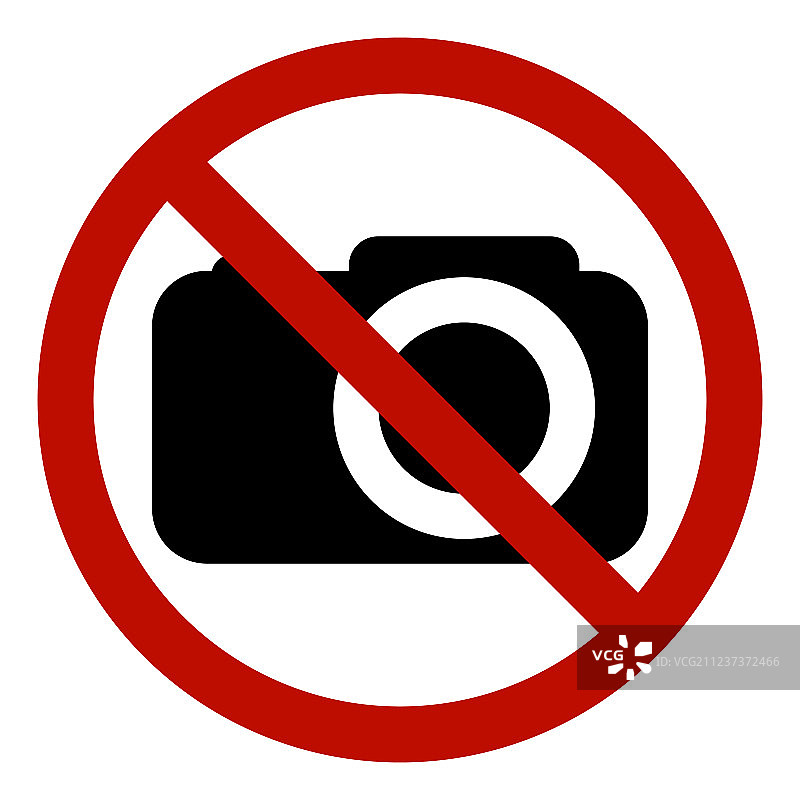 禁止拍照摄像标志图片素材