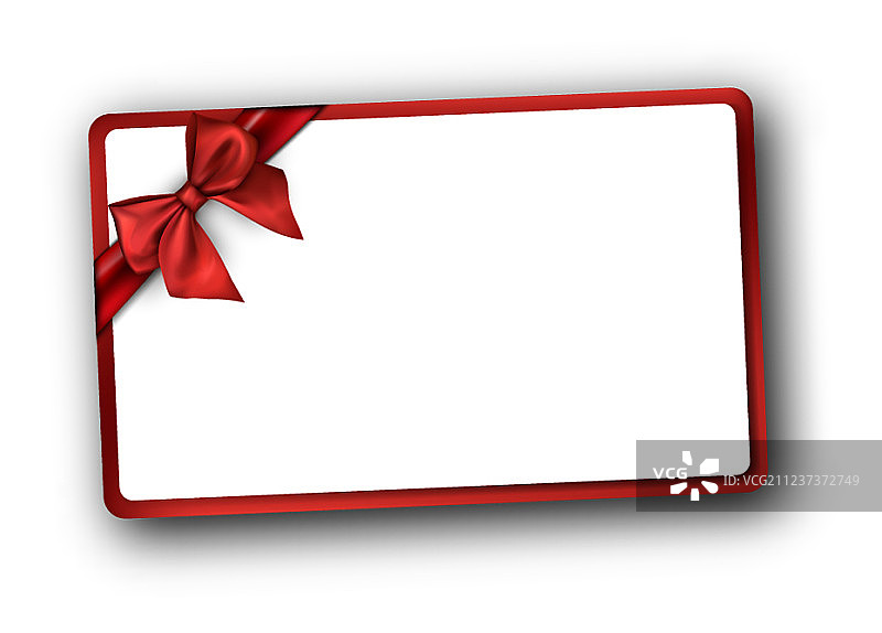 带红色蝴蝶结的白色节日背景图片素材