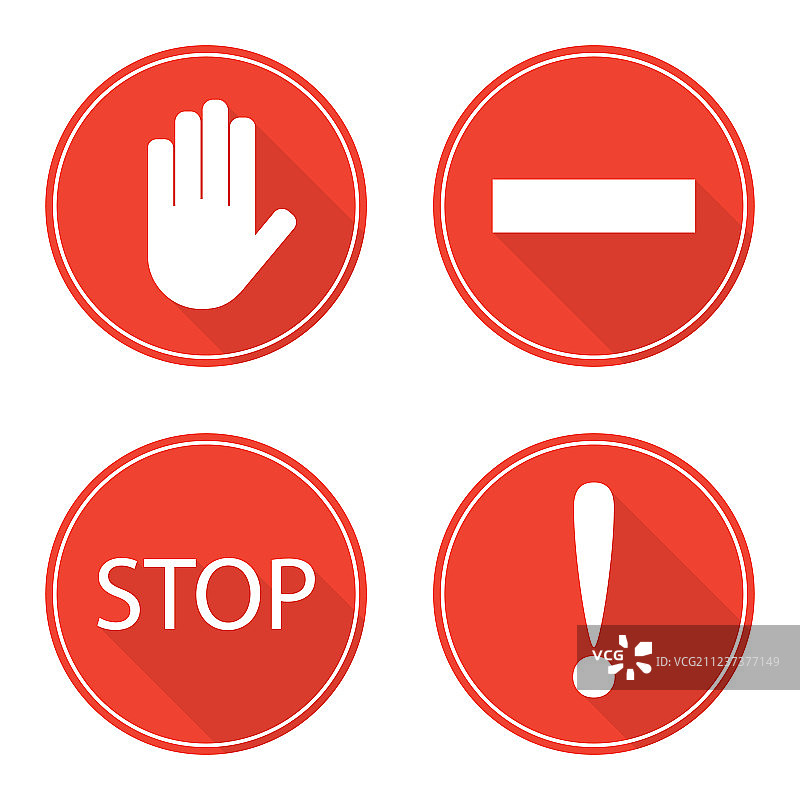 红色停止标志图片素材