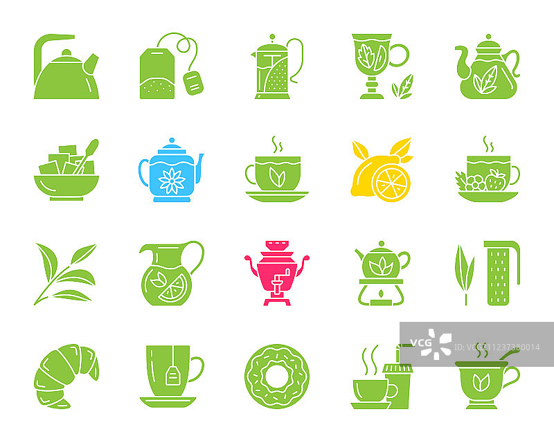 茶色剪影图标合集图片素材