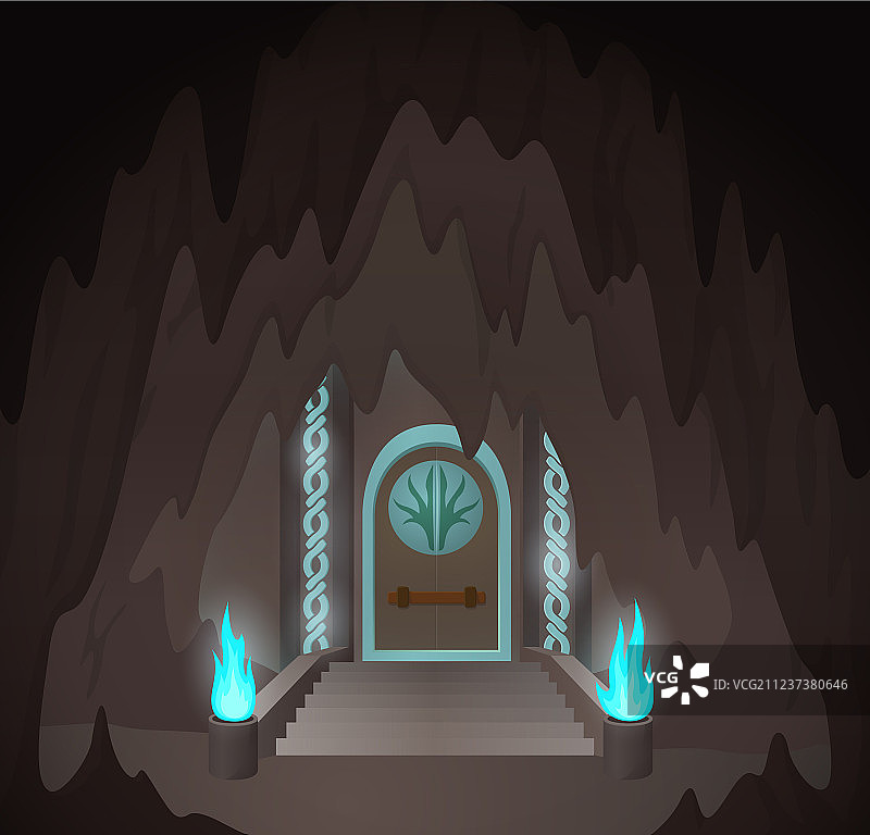卡通神秘之门图片素材