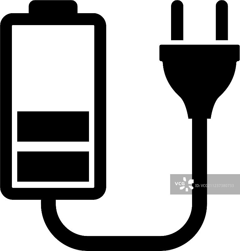 电池充电扁平图标图片素材