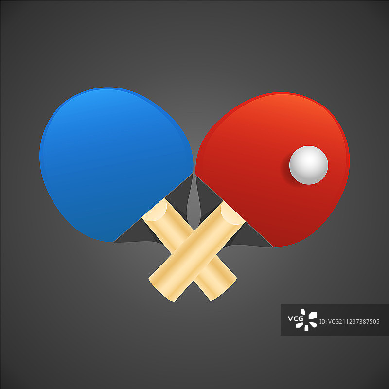 乒乓球拍与球图片素材
