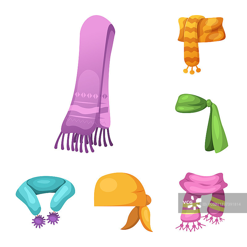 围巾和披肩标志图片素材