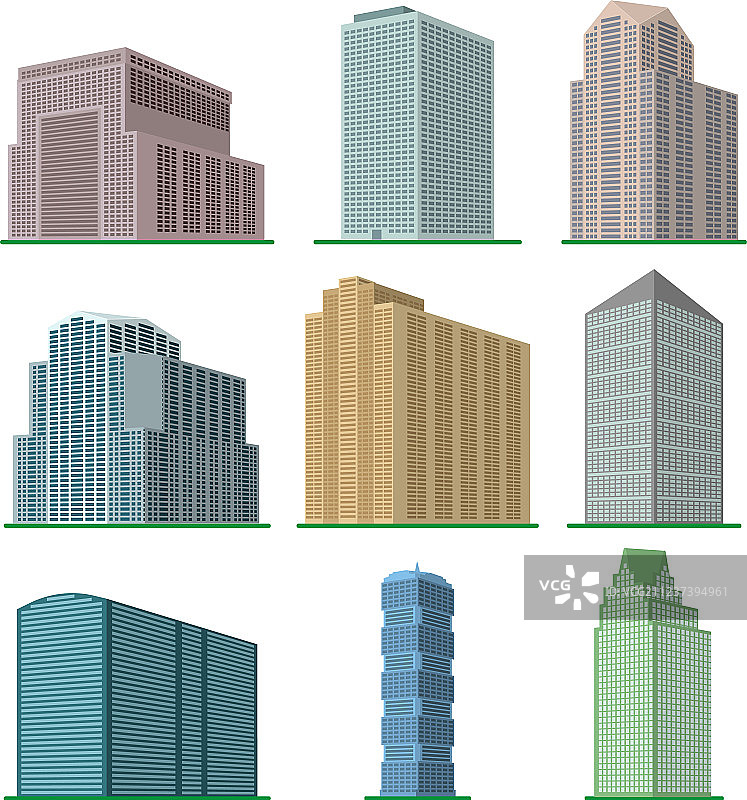 现代高层建筑合集图片素材