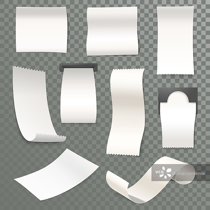 3D收据卷式热敏纸（收款机用）图片素材