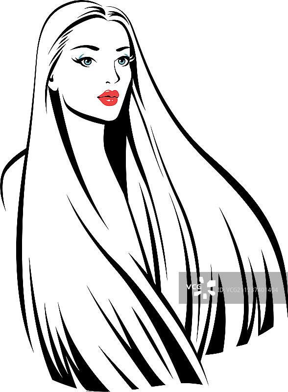 年轻漂亮的女孩图片素材