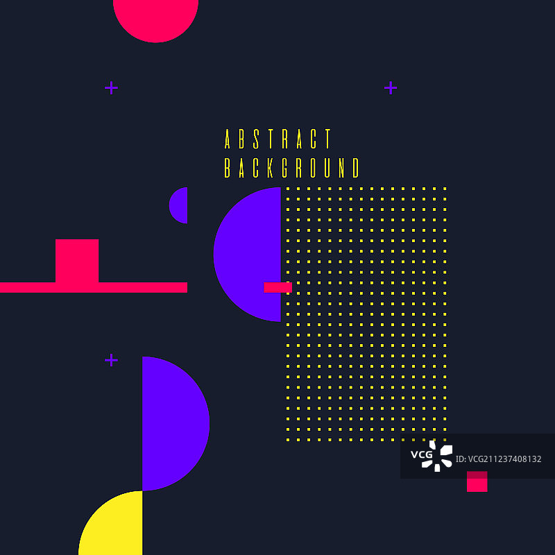 复古抽象几何海报背景图片素材