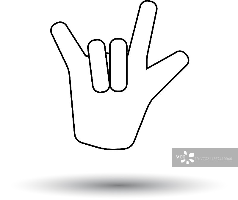 摇滚手势图标图片素材