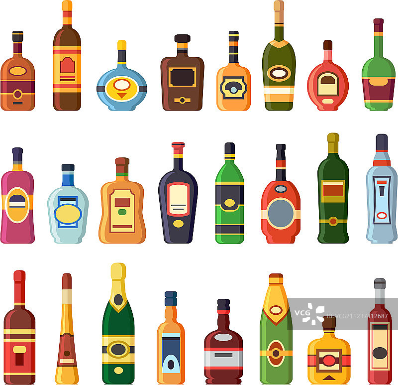 酒精饮料瓶图片素材