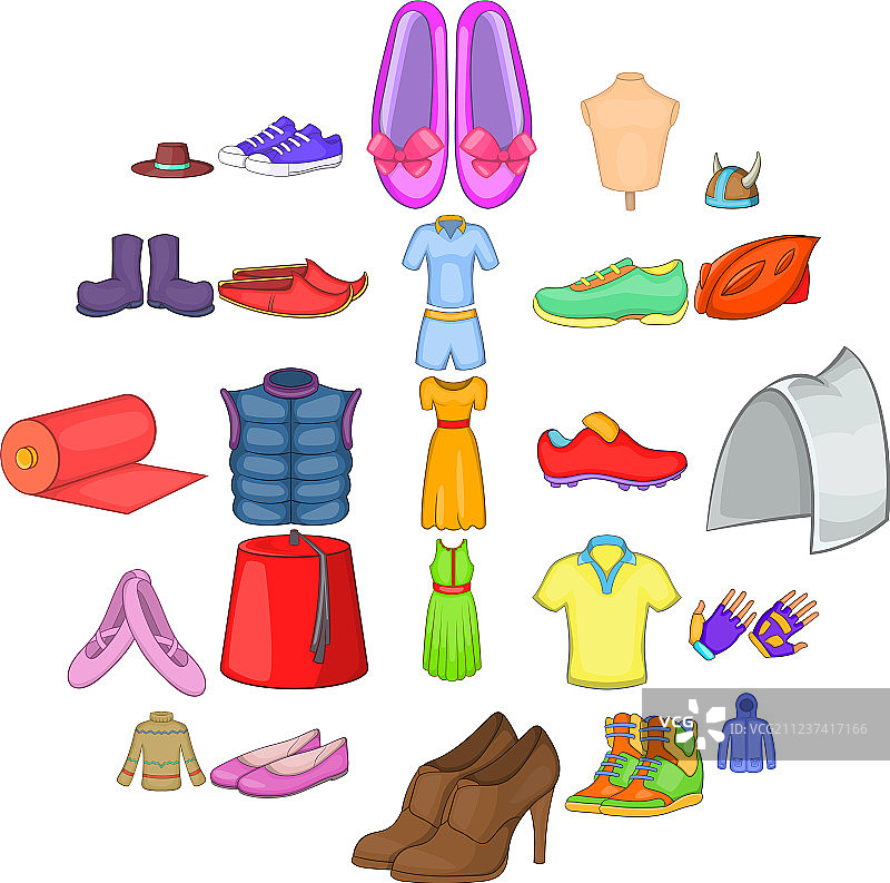 运动鞋图标卡通风格图片素材