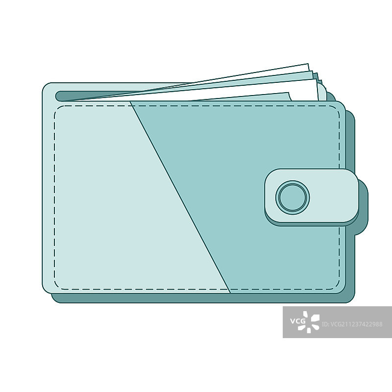 带美元的钱包图标图片素材